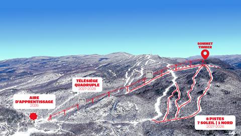 Plan du Sommet Timber à Tremblant