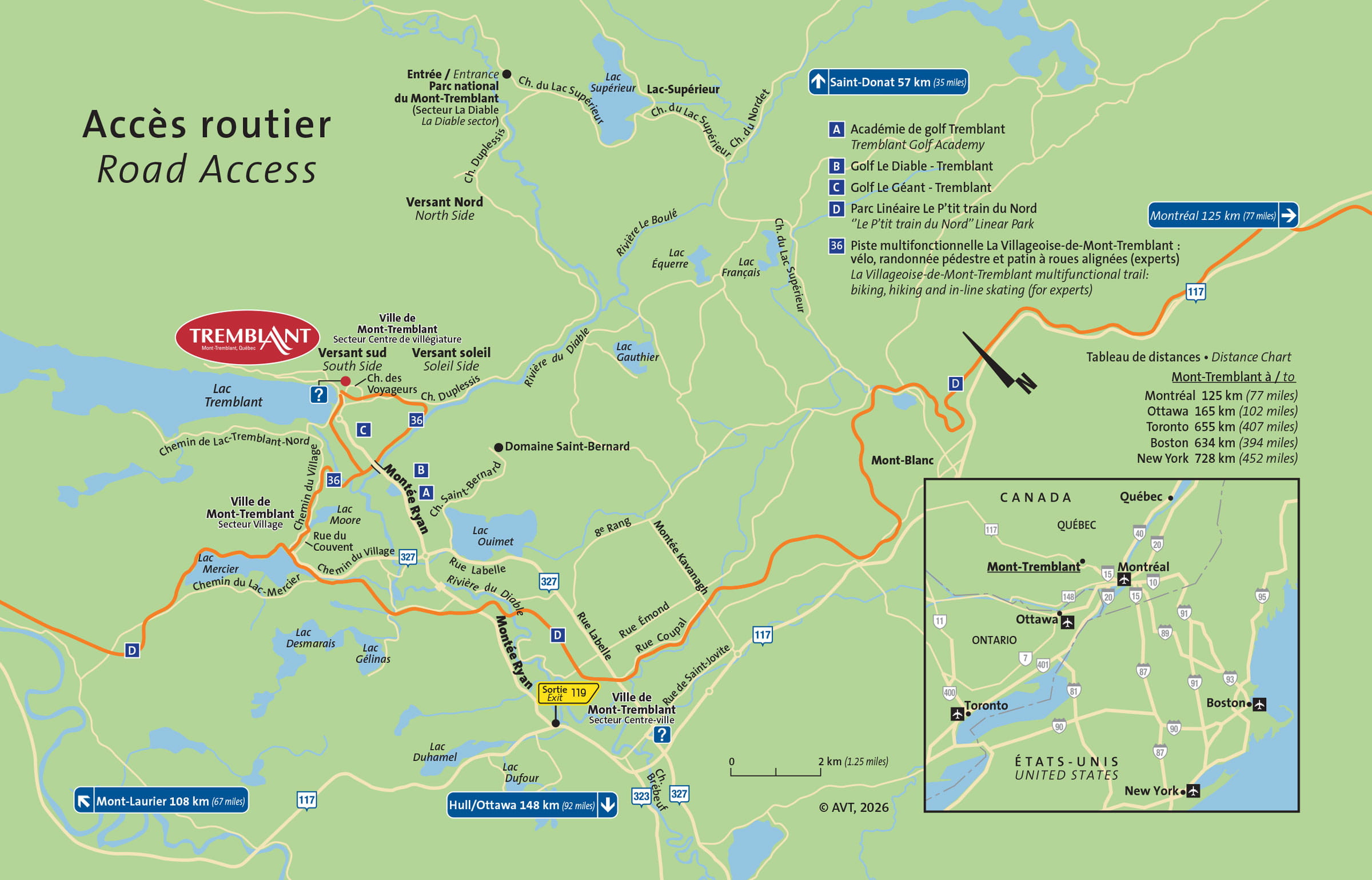 Road access map