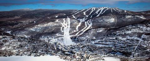 Aerial view of Tremblant in Canada