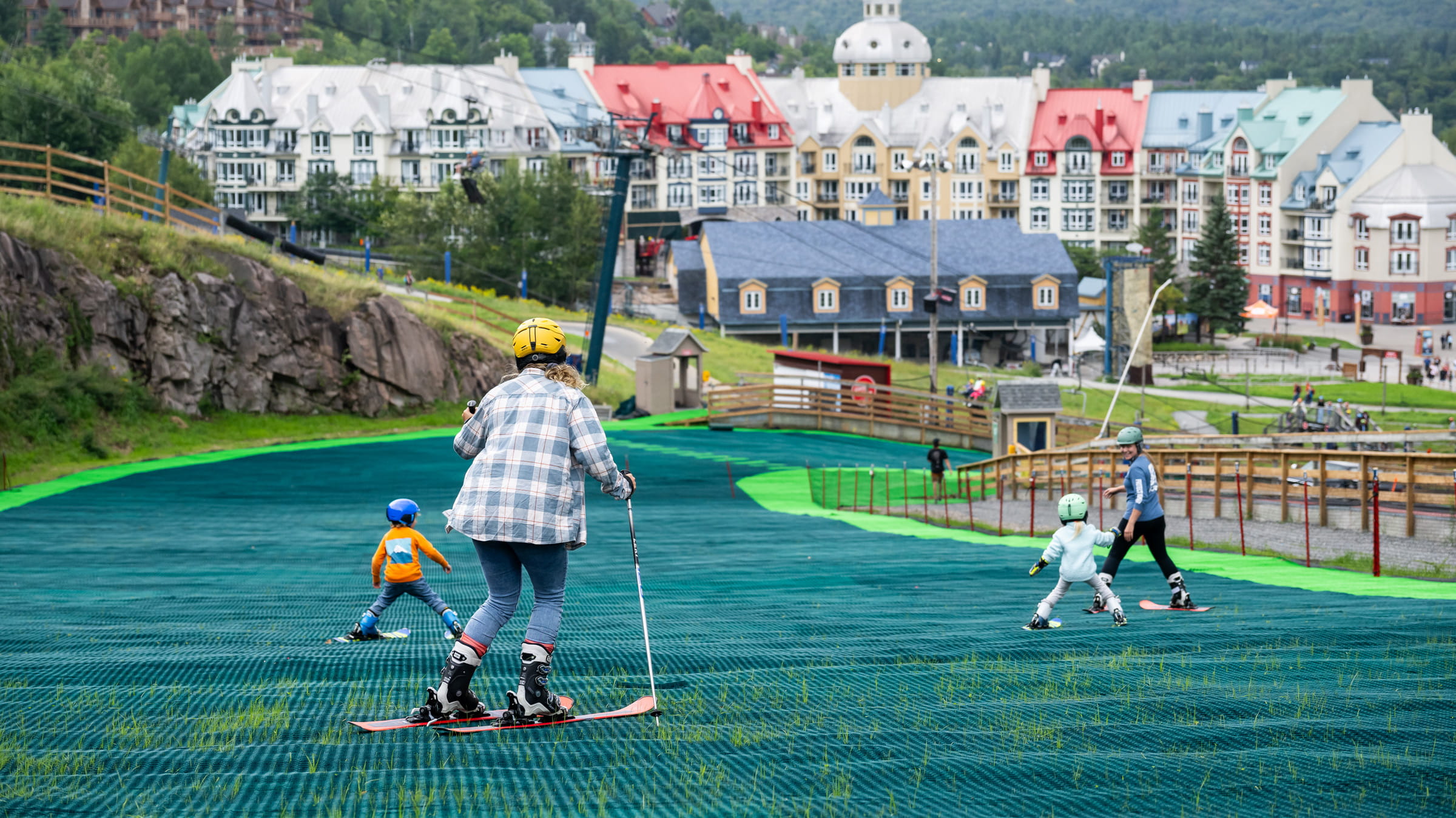 Summer skiing an introduction to skiing on dry slopes 