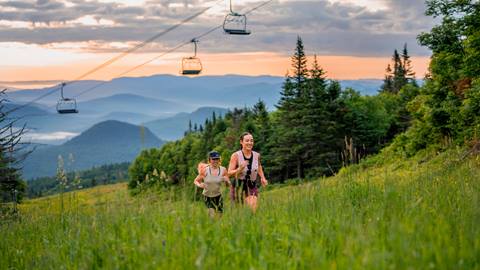 Trail Running on the mountain