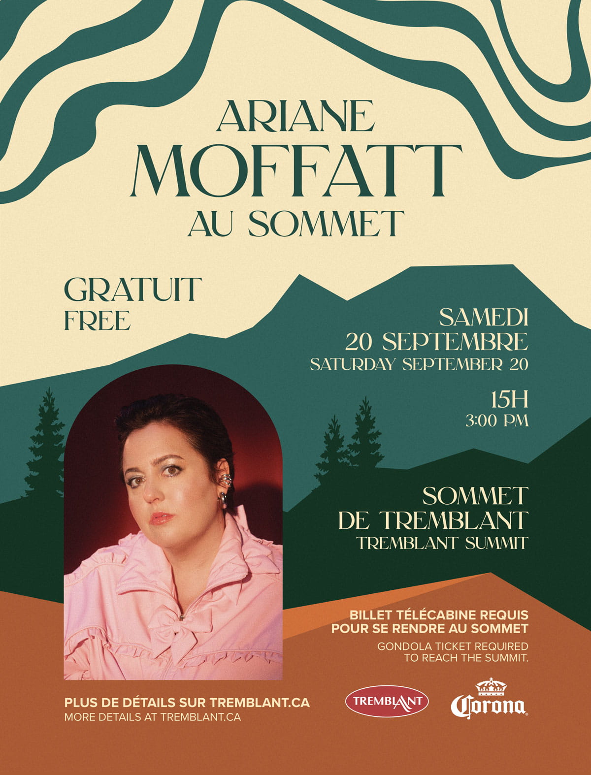 Ariane Moffat at the Summit of Tremblant